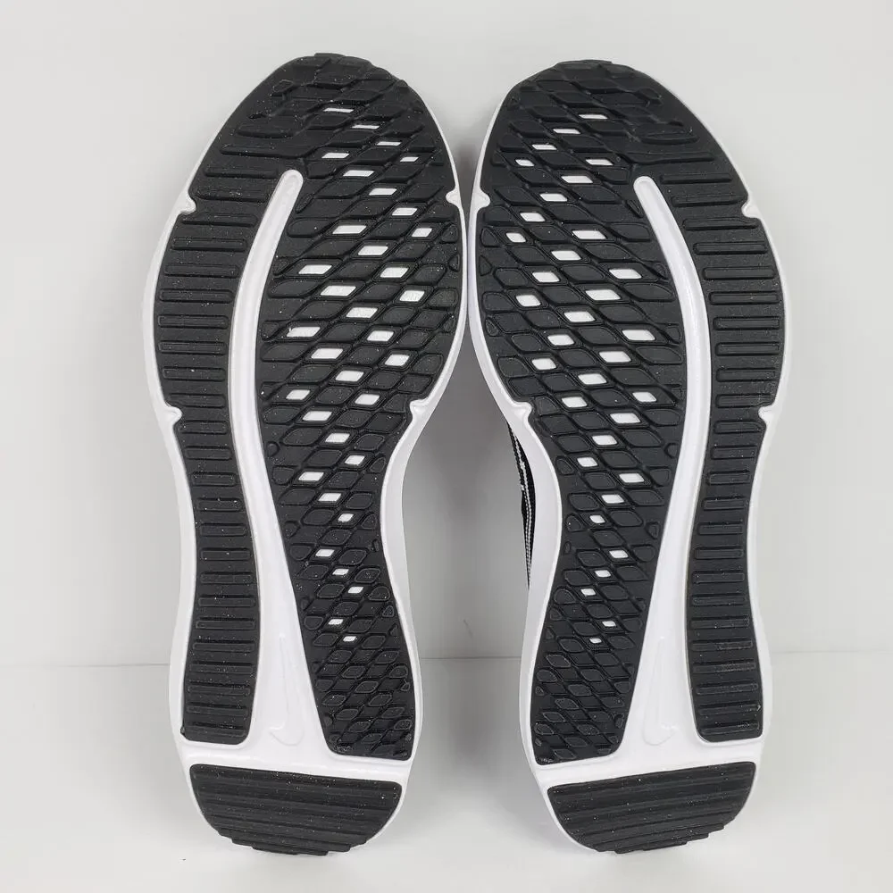 Nike Downshifter 12 Mens Sz 8 Womens Sz 9.5 Black White Smoke Grey Sneaker Shoes